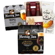 Tripel karmeliet, Pauwel
Kwak of Hertog Jan
weizener, karakter, grand
prestige, lentebock of tripel
